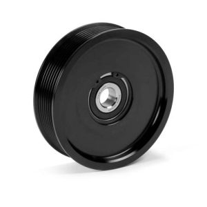 Fleece Performance 03-18 Dodge 2500/3500 Cummins Upper Fan Pulley Idler (Black Contrast)