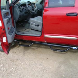 N-Fab Nerf Step 02-08 Dodge Ram 1500/2500/3500 Quad Cab 4 Door - Gloss Black - Cab Length - 3in