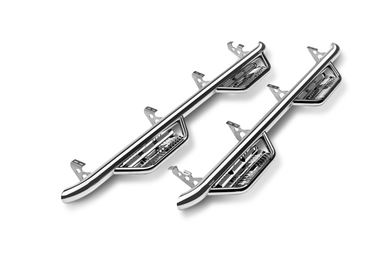 N-Fab Podium SS 2019 Dodge RAM 2500/3500 Crew Cab All Beds Gas/Diesel - Polished Stainless - 3in